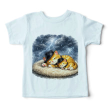 かわいいベビーキャラクターTシャツ - 愛らしいキッズグラフィックTシャツ