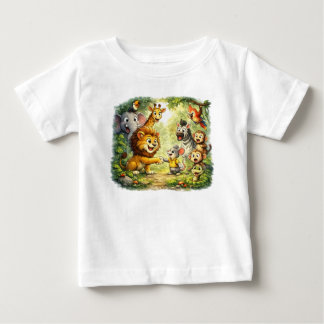 かわいいベビーキャラクターTシャツ - 愛らしいキッズグラフィックTee ベビーTシャツ