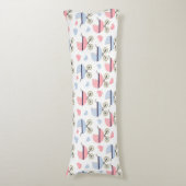 かわいいベビーキャリッジピンクブルー乳児寝具 ボディピロー (正面縦)