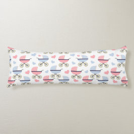 かわいいベビーキャリッジピンクブルー乳児寝具 ボディピロー