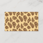 かわいいベビーキラフェサファリアニマルプリントが本を持って来る エンクロージャーカード (裏面)