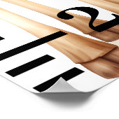 かわいいベビーキラフサファリジャングル動物 ポスター (角)