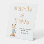 かわいいベビーキリンのカード&ギフト 台座サイン (正面)
