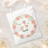 かわいいベビーキリン水彩手絵を描型 フェイバーバッグ (クリップ留めされた状態)