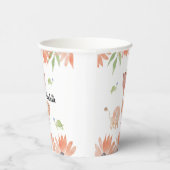 かわいいベビーキリン水彩手絵を描型 紙コップ (右)