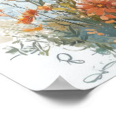 かわいいベビーキリン絵を描デジタルイラストレーションwi ポスター (角)