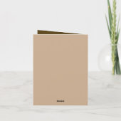 かわいいベビーキリン追加文字任意の目的 カード (裏面)