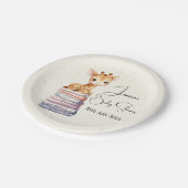 かわいいベビーキリン ペーパープレート (アングル)