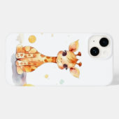 かわいいベビーキリンiPhone 14ケース Case-Mate iPhoneケース (裏面 (横))