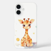 かわいいベビーキリンiPhone 16ケース Case-Mate iPhoneケース (裏面)