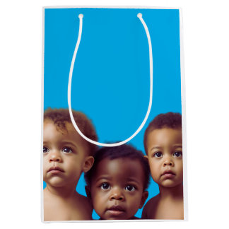 かわいいベビーギフトラッピング紙 ミディアムペーパーバッグ