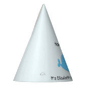 かわいいベビークジラかわいい漫画子供の誕生日 パーティーハット (左)