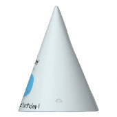 かわいいベビークジラかわいい漫画子供の誕生日 パーティーハット (右)