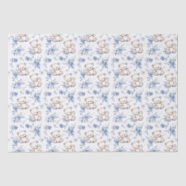 かわいいベビークマとベビーシャワー 薄葉紙