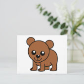 かわいいベビークマの漫画 ポストカード (スタンド正面)