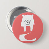 かわいいベビークマ |パパ母の娘子家族 缶バッジ (正面&裏面)