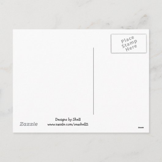 かわいいベビークリスマスペンギン シーズンポストカード (裏面)