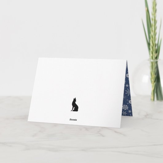 かわいいベビークリスマス動物3Dタイガー挨拶 カード (裏面)