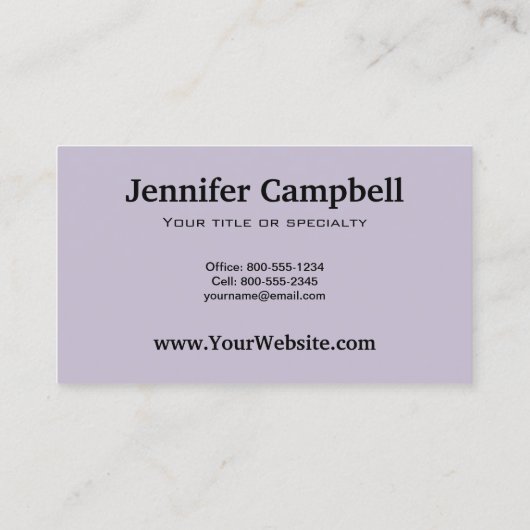 かわいいベビーグレーウルフアップと花 名刺 (裏面)