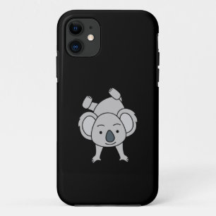 かわいいベビーコアラスマイルとハンドスタンド iPhone 11 ケース