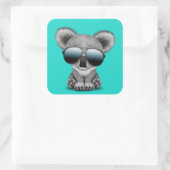 かわいいベビーコアラベアーサングラス スクエアシール (バッグ)