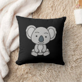 かわいいベビーコアラ座ってスマイル クッション (ブランケット)