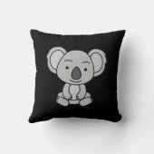 かわいいベビーコアラ座ってスマイル クッション (裏面)