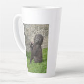 かわいいベビーゴリラコーヒー カフェラテマグ (左アングル)