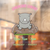 かわいいベビーサイ漫画イラストレーション ウィンドウサイン (シート2)