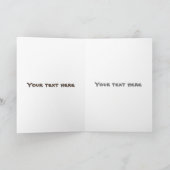 かわいいベビーサイ漫画イラストレーション カード (内部)