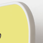 かわいいベビーサイ漫画イラストレーション ピックルボールラケット (左詳細)