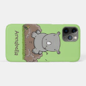 かわいいベビーサイ漫画イラストレーション Case-Mate iPhoneケース (裏面(横))