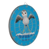 かわいいベビーサンドパイパー漫画イラストレーション ダーツボード (正面左)