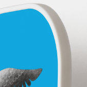 かわいいベビーサンドパイパー漫画イラストレーション ピックルボールラケット (左詳細)