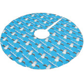 かわいいベビーサンドパイパー漫画イラストレーション ブラッシュドポリエステルツリースカート (アングル)