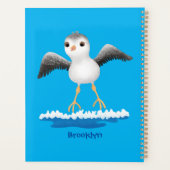 かわいいベビーサンドパイパー漫画イラストレーション プランナー手帳 (裏面)