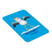 かわいいベビーサンドパイパー漫画イラストレーション マグネット (右側)