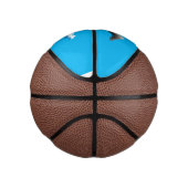 かわいいベビーサンドパイパー漫画イラストレーション ミニバスケットボール (右)