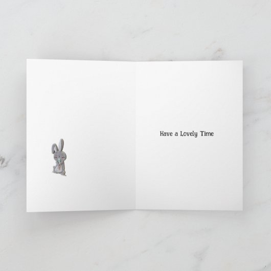 かわいいベビーシックイースター シーズンカード (内部)