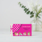 かわいいベビーシッターか育児 名刺 (スタンド正面)