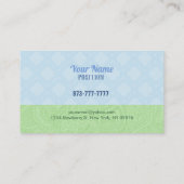 かわいいベビーシッターの名刺 名刺 (裏面)