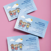 かわいいベビーシッターの託児 名刺