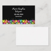 かわいいベビーシッターカラフル名刺テンプレート 名刺 (正面/裏面)