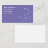 かわいいベビーシッターシンプルの名刺 名刺 (正面/裏面)
