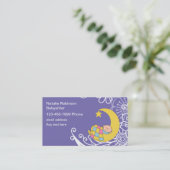 かわいいベビーシッターテーマ名刺デザイン 名刺 (スタンド正面)