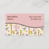 かわいいベビーシッターテーマ 名刺 (正面)