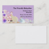 かわいいベビーシッター名刺 名刺 (正面/裏面)