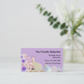 かわいいベビーシッター名刺 名刺 (スタンド正面)