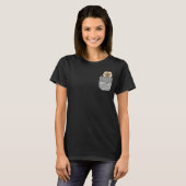 かわいいベビーシャム猫インポケット Tシャツ (正面フル)