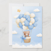 かわいいベビーシャワーの招待状 招待状 (裏面)